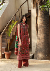 Printed - Lawn - 3pc - D137 - Berry