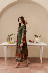Resham Unstitched Cambric 3 Pcs Printed Suit D740