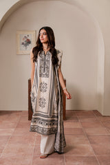 Resham Unstitched Cambric 3 Pcs Printed Suit D744