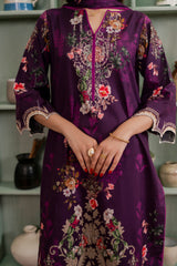 Resham Unstitched Cambric 3 Pcs Printed Suit D757