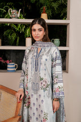 Resham Unstitched Cambric 3 Pcs Printed Suit D747