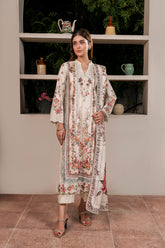 Resham Unstitched Cambric 3 Pcs Printed Suit D749