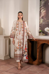 Resham Unstitched Cambric 3 Pcs Printed Suit D739