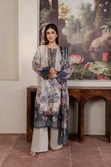 Resham Unstitched Cambric 3 Pcs Printed Suit D754