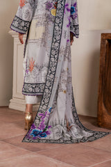 Resham Unstitched Cambric 3 Pcs Printed Suit D742