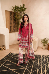 Printed - Lawn - 3pc - D127