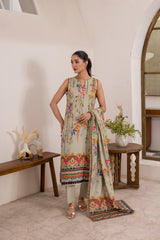 Printed - Lawn - 3pc - D150