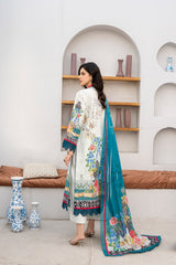 Printed - Lawn - 3pc - D111