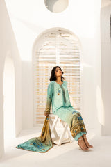 Printed - Linen - 3pc - D906