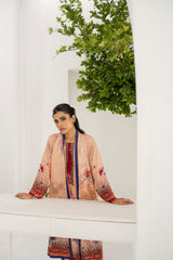 Printed - Linen - 3pc - D904