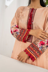 Printed - Linen - 3pc - D904