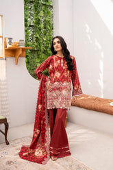 Embroidered - Printed - Lawn - 3pc - D771