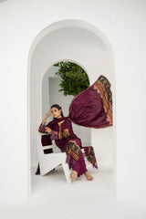 Printed - Linen - 3pc - D909