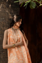 Printed - Lawn - 3pc - D144 - Tarracotta