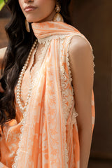 Printed - Lawn - 3pc - D144 - Tarracotta