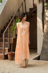 Printed - Lawn - 3pc - D144 - Tarracotta