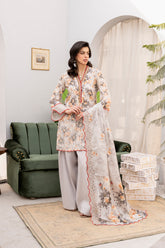 Embroidered - Printed - Lawn - 3pc - D773