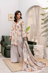 Embroidered - Printed - Lawn - 3pc - D773
