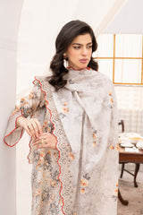 Embroidered - Printed - Lawn - 3pc - D773
