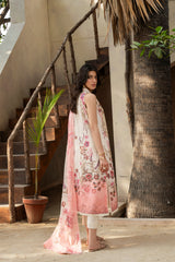 Printed - Lawn - 3pc - D143 - Lychee