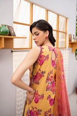 Embroidered - Printed - Lawn - 3pc - D777