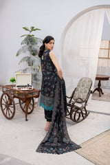 Embroidered - Printed - Lawn - 3pc - D775