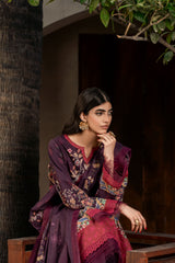 Printed - Lawn - 3pc - D145 - Mulberry