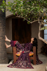 Printed - Lawn - 3pc - D145 - Mulberry