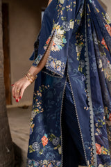 Printed - Lawn - 3pc - D142 - Blueberry - Pret