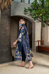 Printed - Lawn - 3pc - D142 - Blueberry - Pret