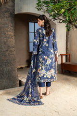 Printed - Lawn - 3pc - D142 - Blueberry - Pret