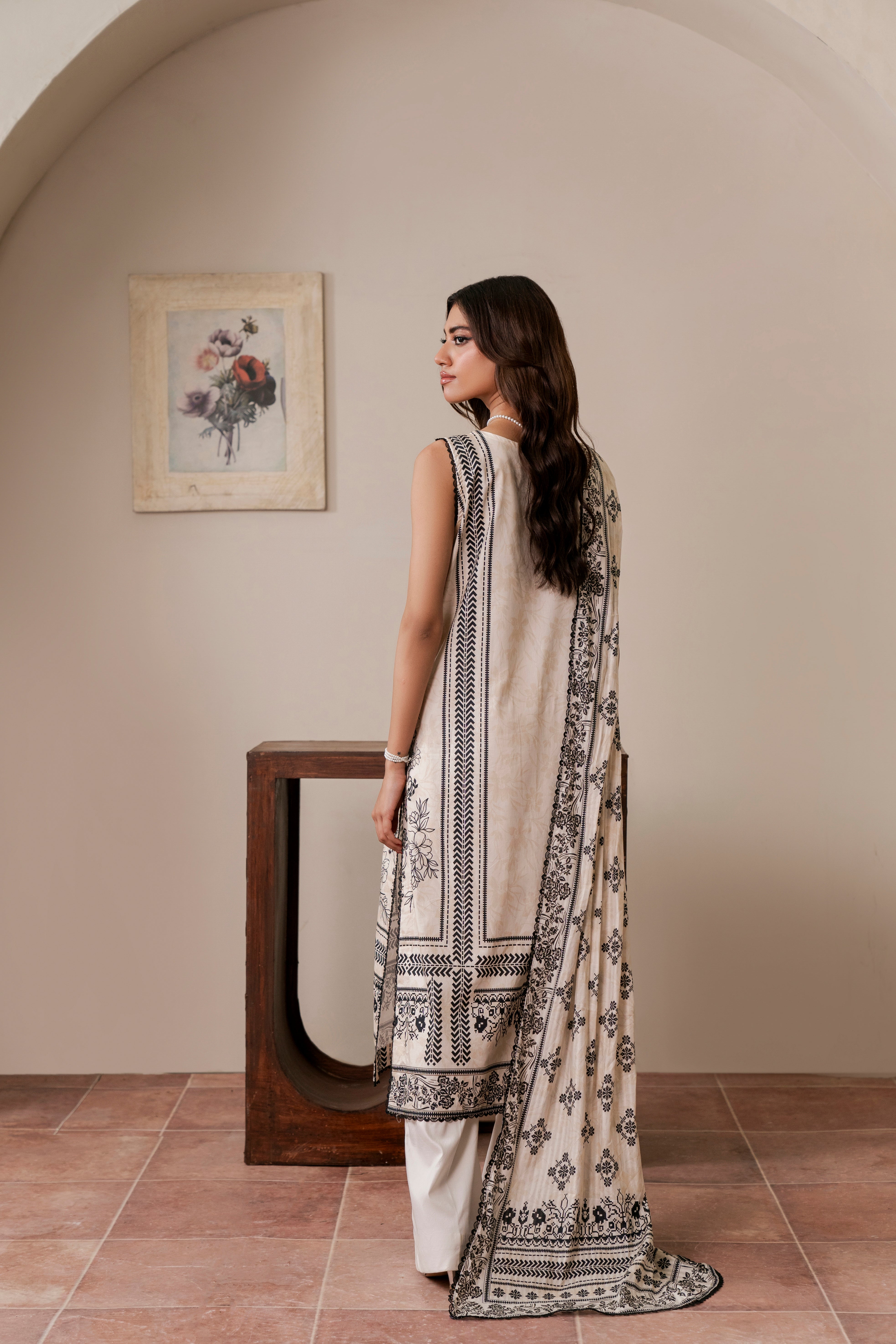 Resham Unstitched Cambric 3 Pcs Printed Suit D744