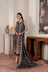 Resham Unstitched Cambric 3 Pcs Printed Suit D758