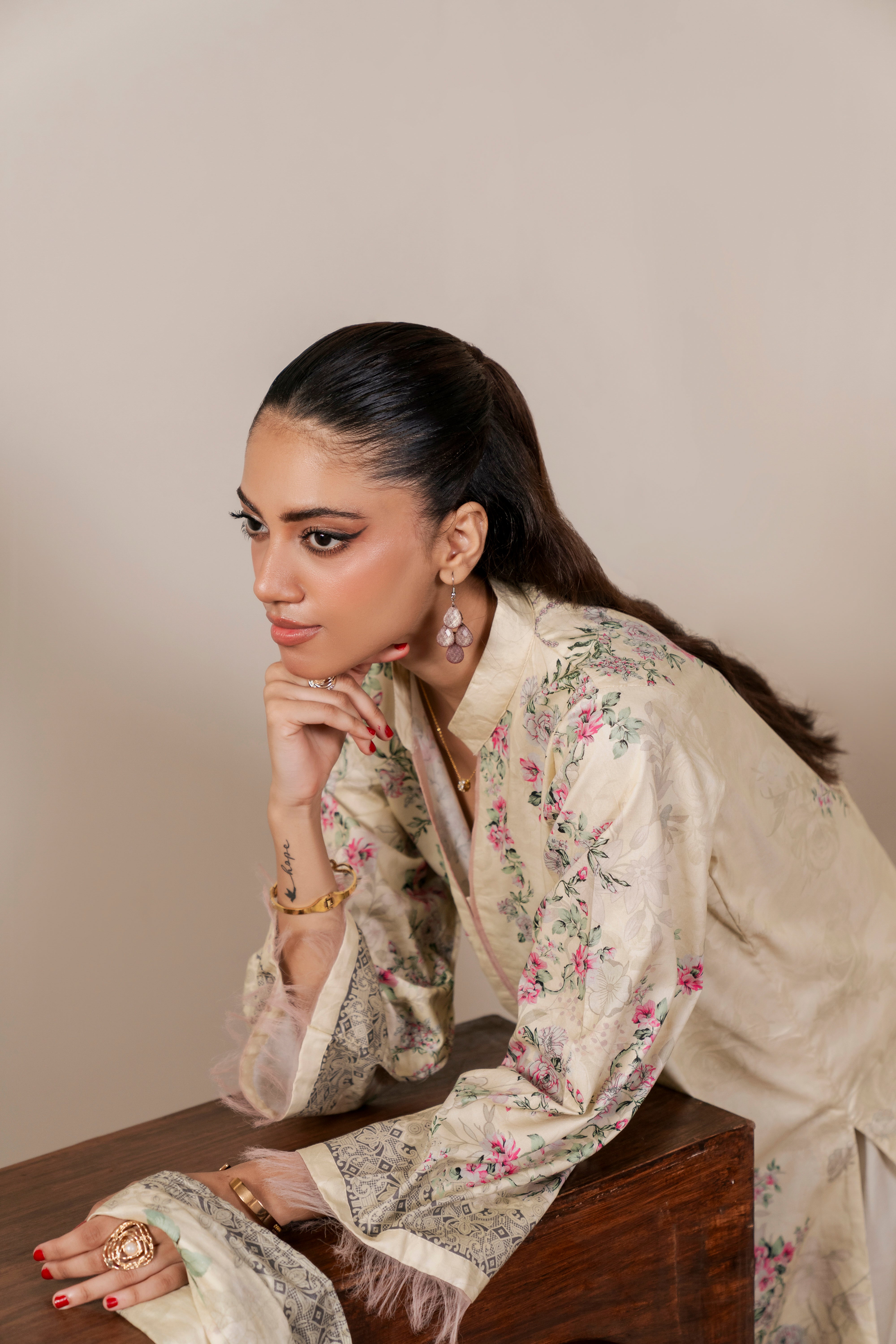 Resham Unstitched Cambric 3 Pcs Printed Suit D746