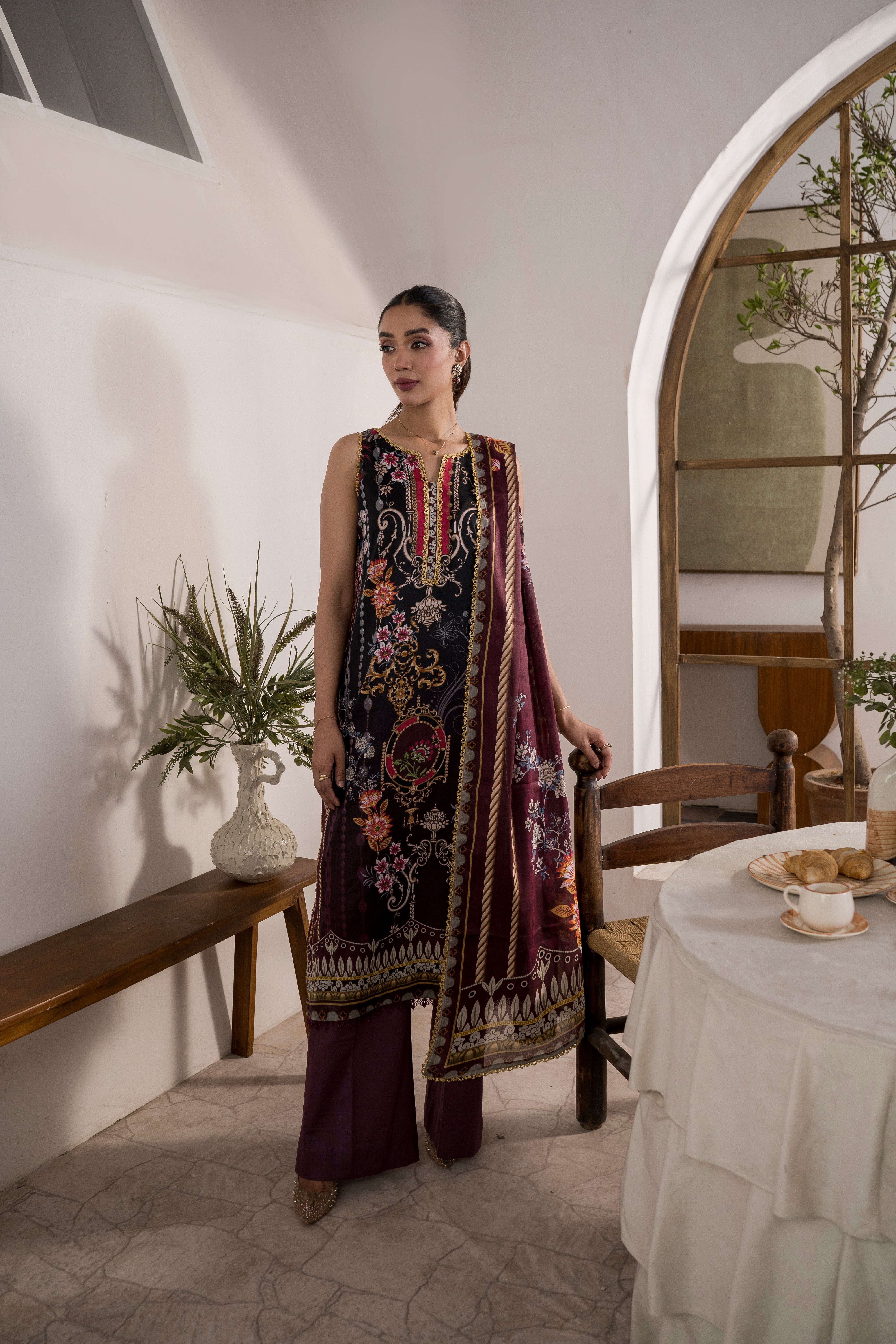 Printed - Lawn - 3pc - D153