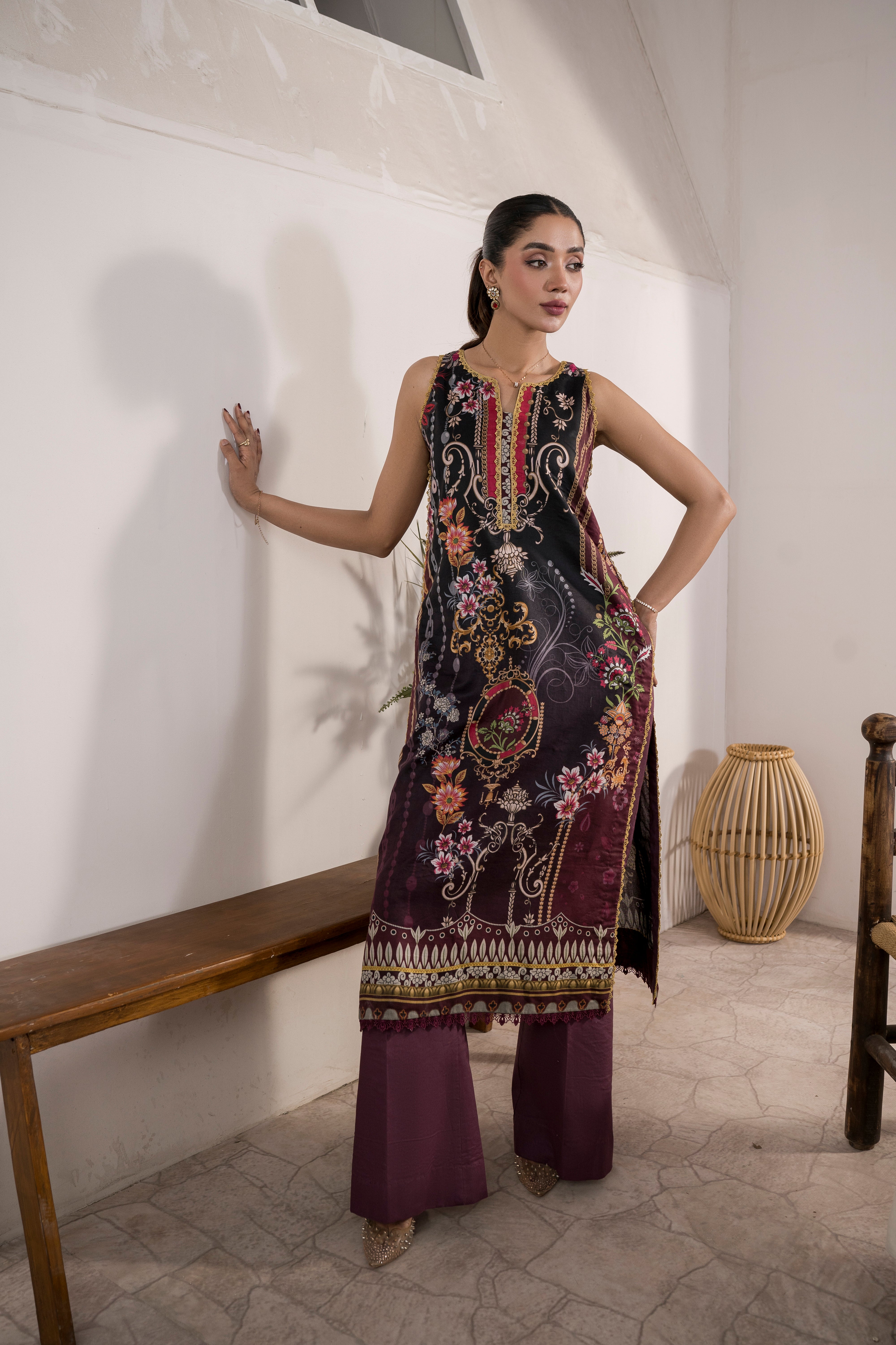 Printed - Lawn - 3pc - D153