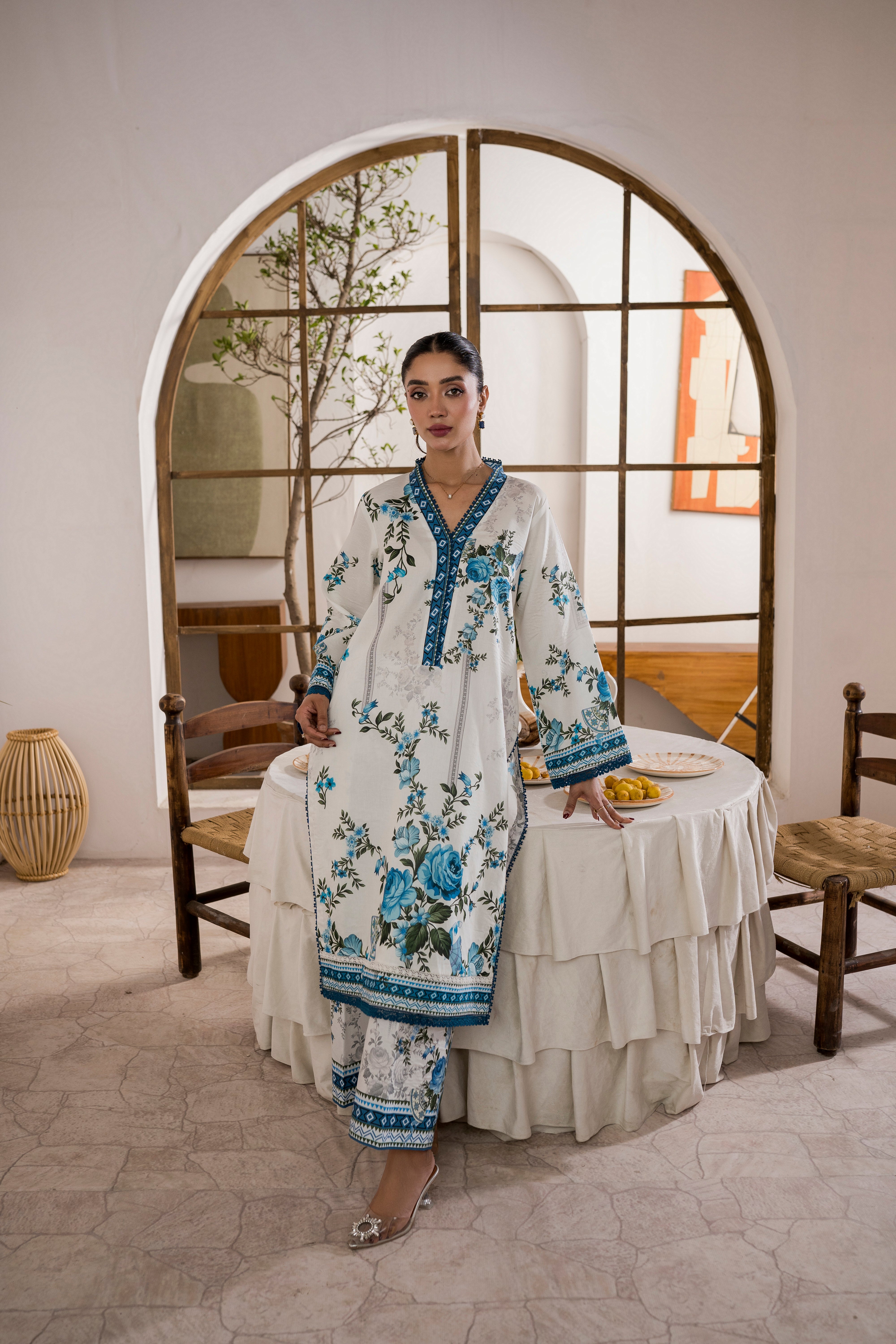 Printed - Lawn - 3pc - D154