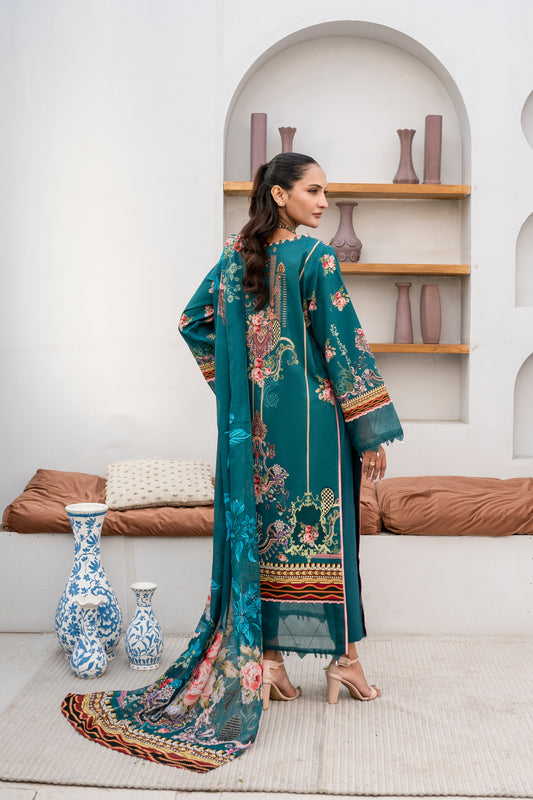 Printed - Lawn - 3pc - D117