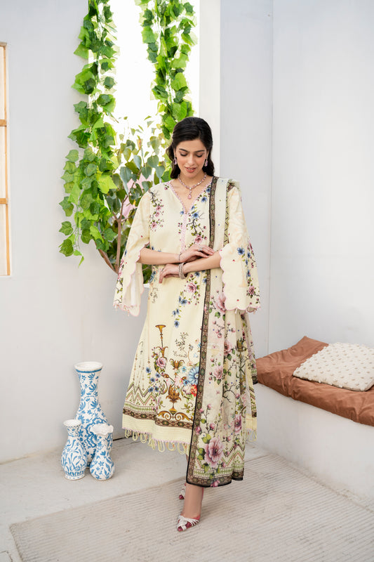 Printed - Lawn - 3pc - D112