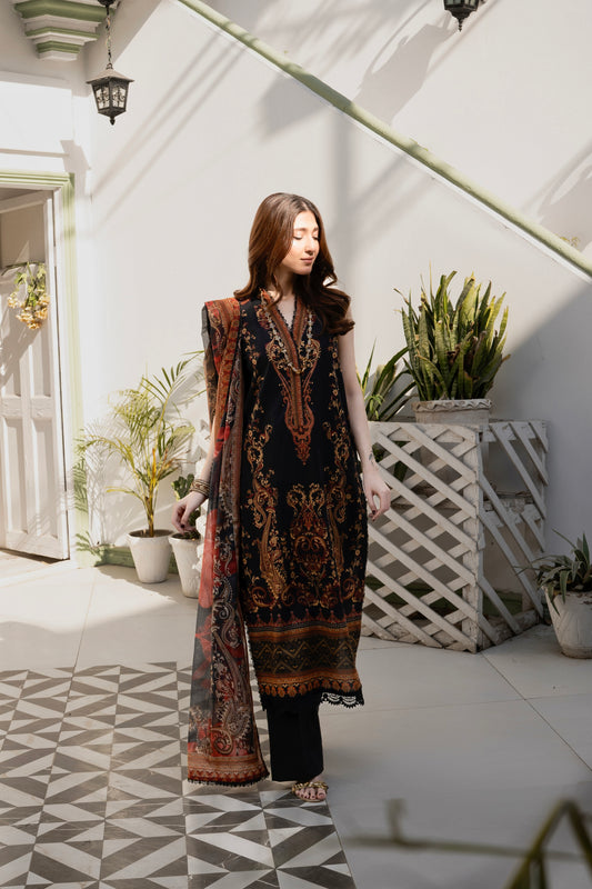 Printed - Lawn - 3pc - D01