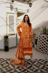 Printed - Lawn - 3pc - D05