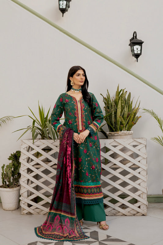 Printed - Lawn - 3pc - D04