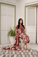 Printed - Lawn - 3pc - D08