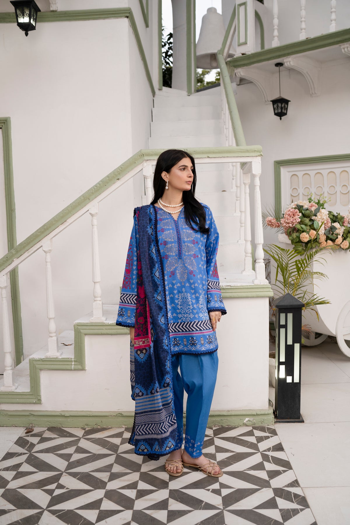 Printed - Lawn - 3pc - D07