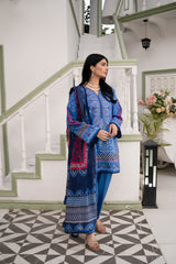 Printed - Lawn - 3pc - D07